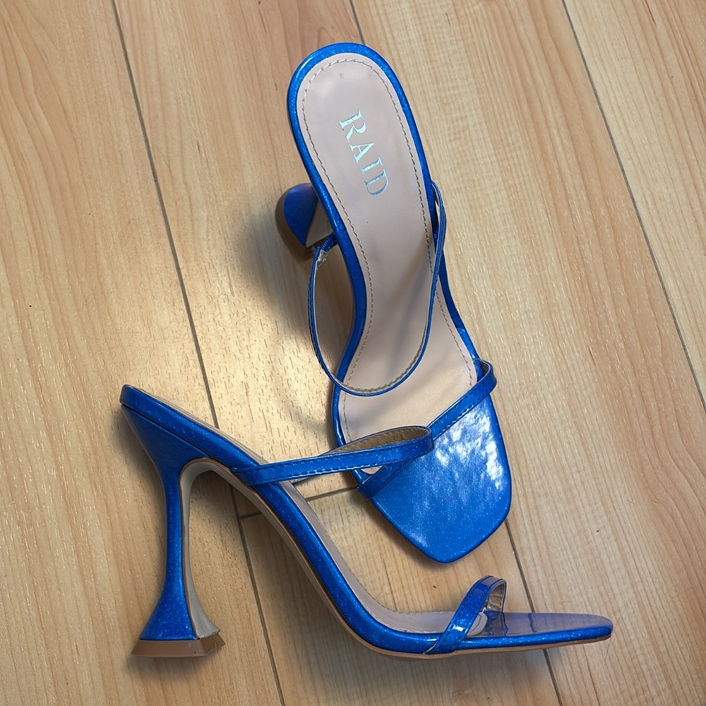 New RAID Women's Blue Heeled Sandals